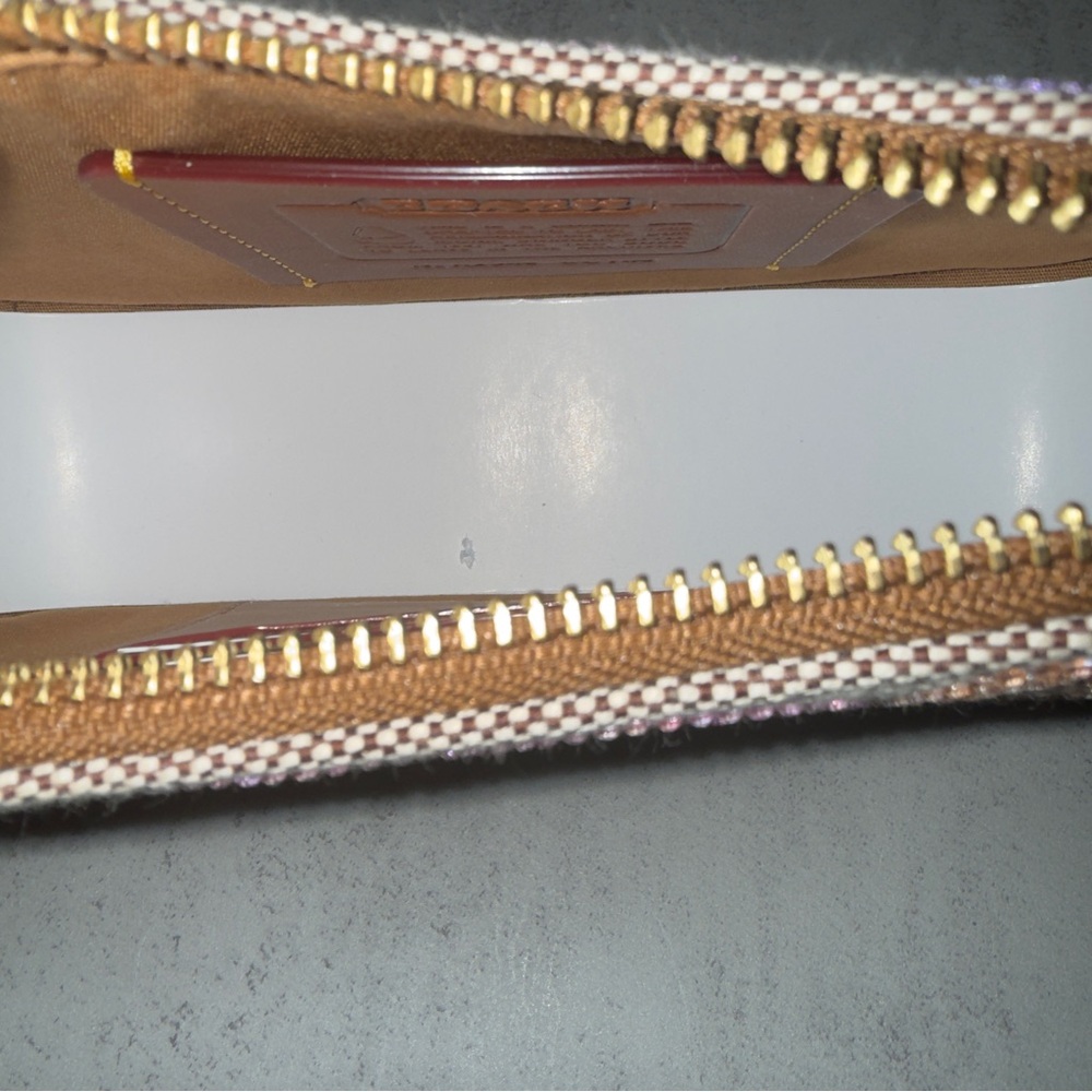 Coach Swinger Bag 20 With Chain In Rainbow Crystal Signature Jacquard - Picture 3 of 9